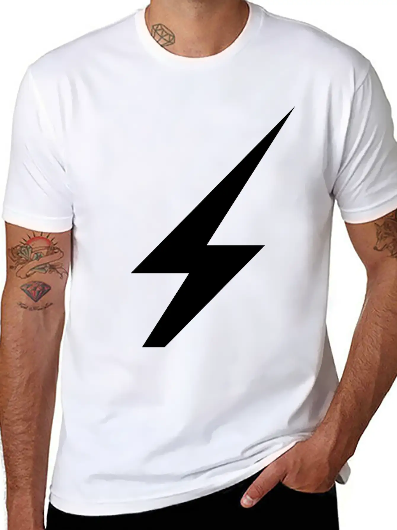 Lightning Basic Graphic T-Shirt – Daily Comfort In Soft Cotton