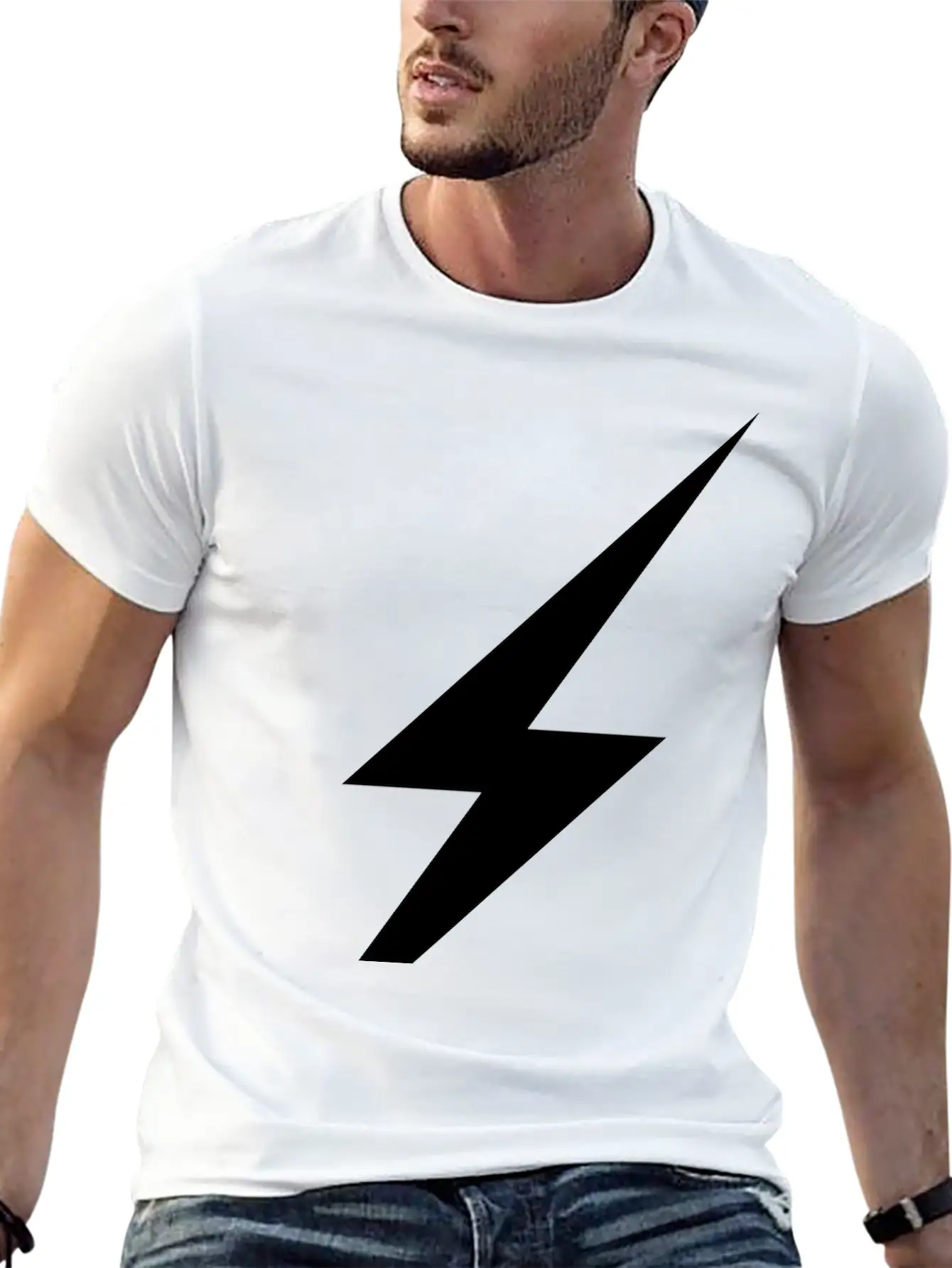 Lightning Basic Graphic T-Shirt – Daily Comfort In Soft Cotton