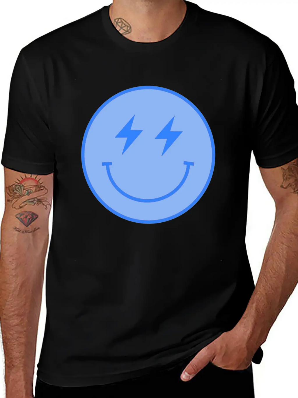 Lightning Blue Unisex Casual T-Shirt – Clean Design For Daily Comfort