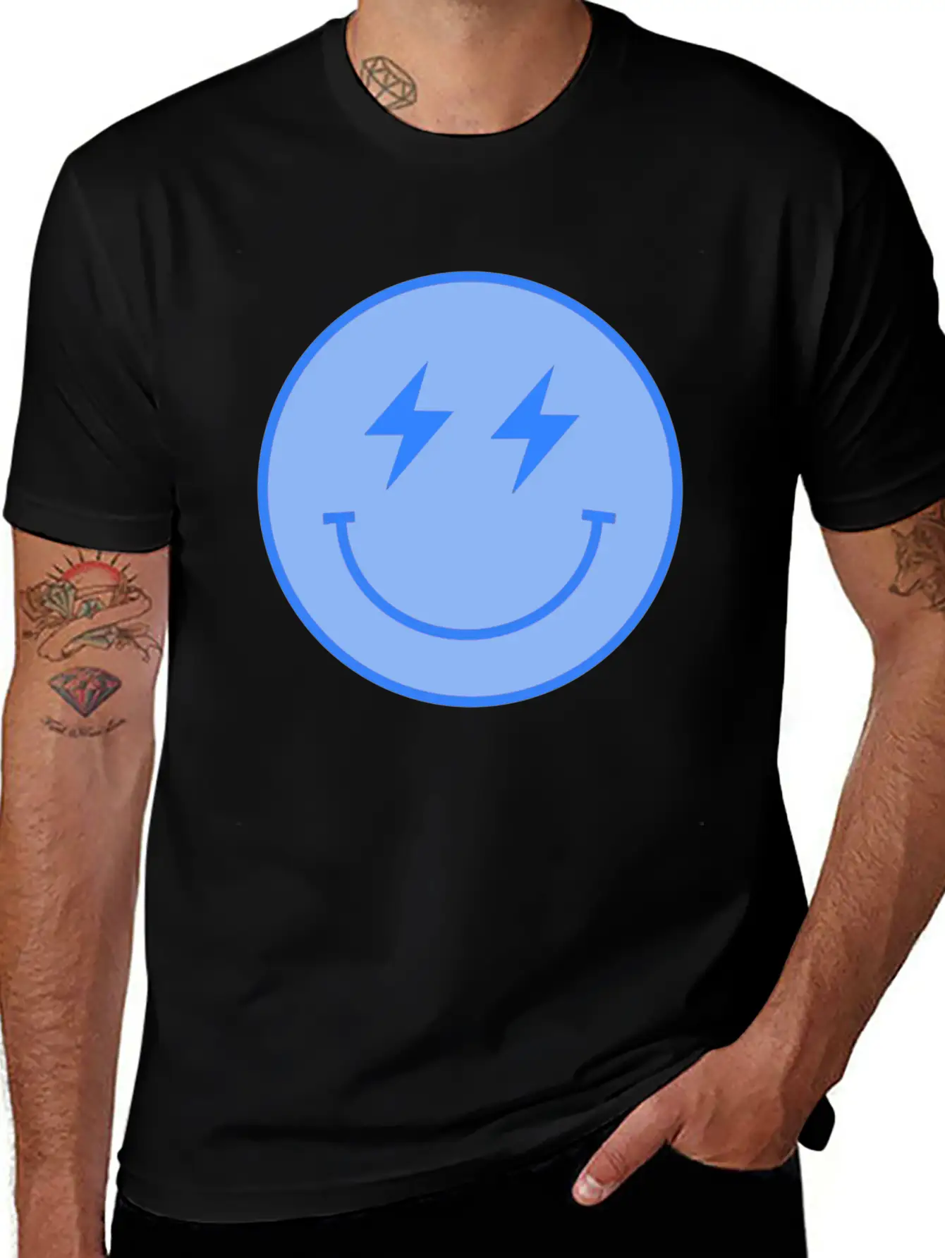 Lightning Blue Unisex Casual T-Shirt – Clean Design For Daily Comfort