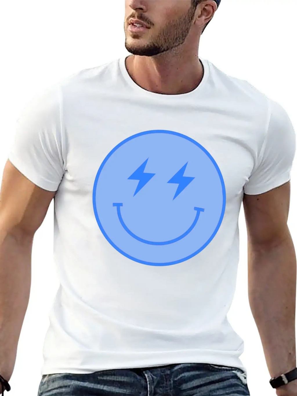Lightning Blue Unisex Casual T-Shirt – Clean Design For Daily Comfort