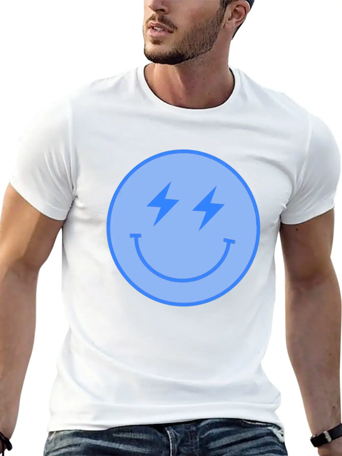 Lightning Blue Unisex Casual T-Shirt – Clean Design For Daily Comfort