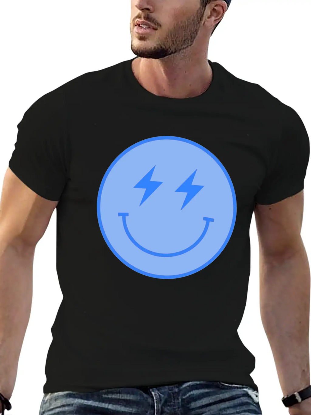 Lightning Blue Unisex Casual T-Shirt – Clean Design For Daily Comfort