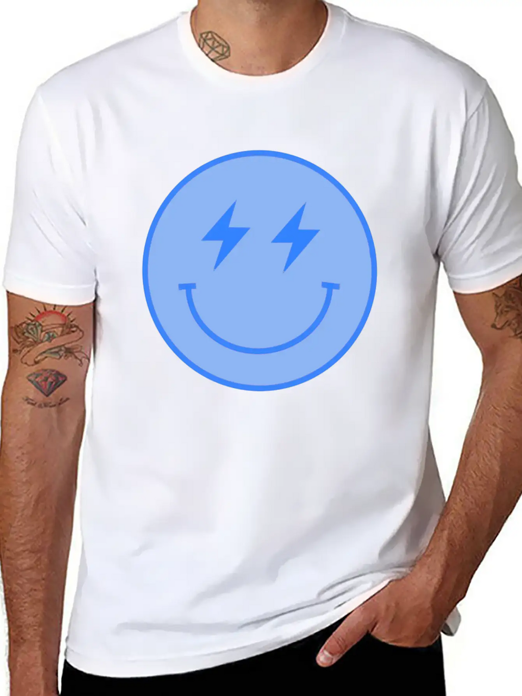 Lightning Blue Unisex Casual T-Shirt – Clean Design For Daily Comfort