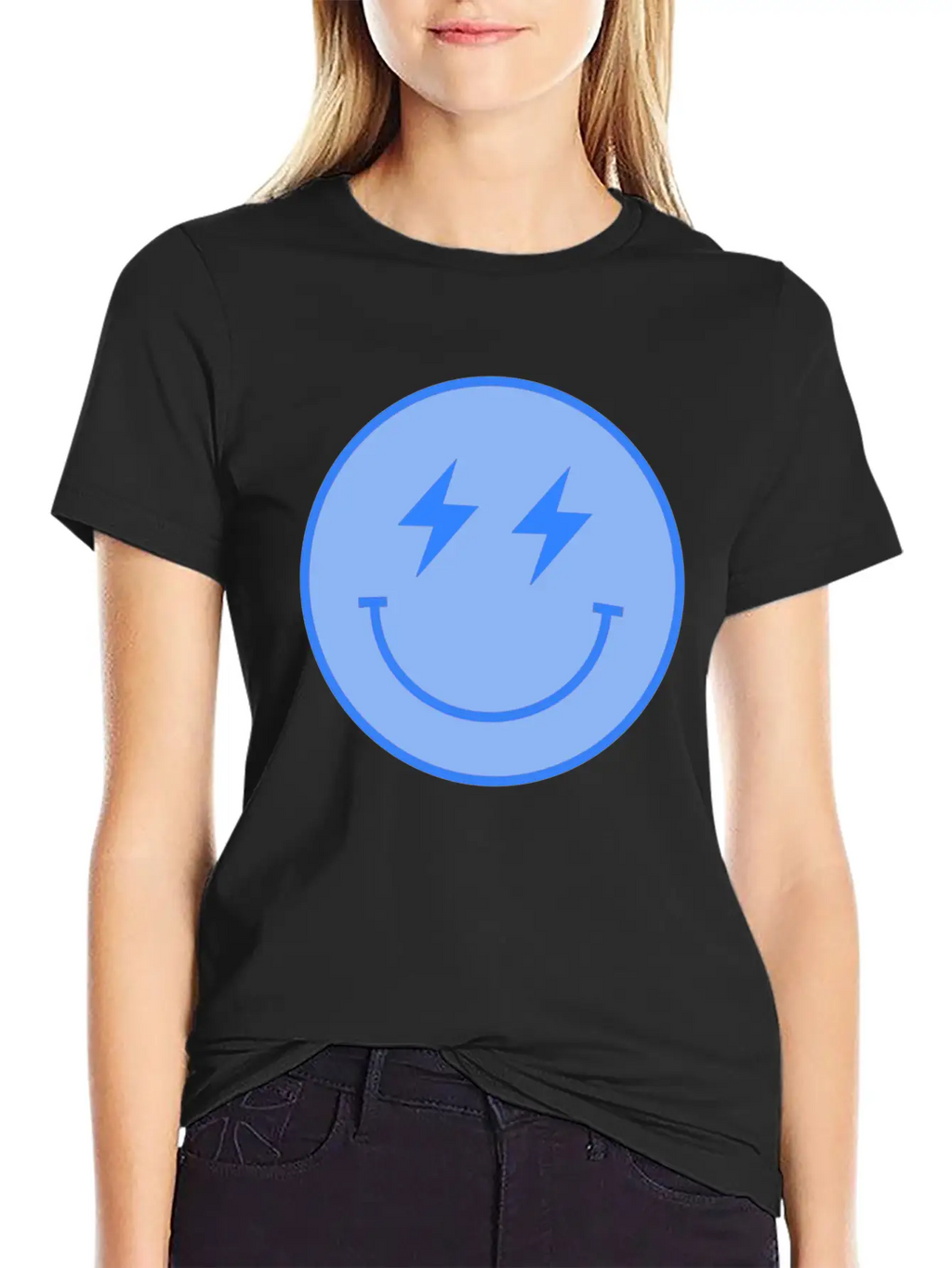 Lightning Blue Unisex Casual T-Shirt – Clean Design For Daily Comfort