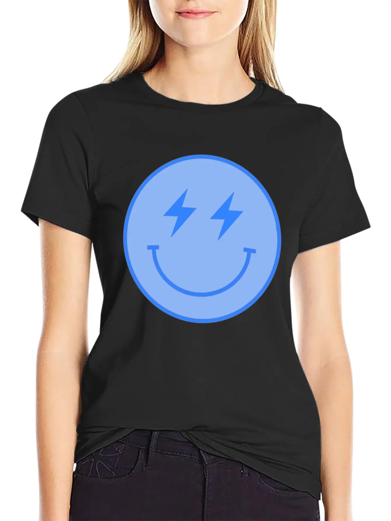 Lightning Blue Unisex Casual T-Shirt – Clean Design For Daily Comfort