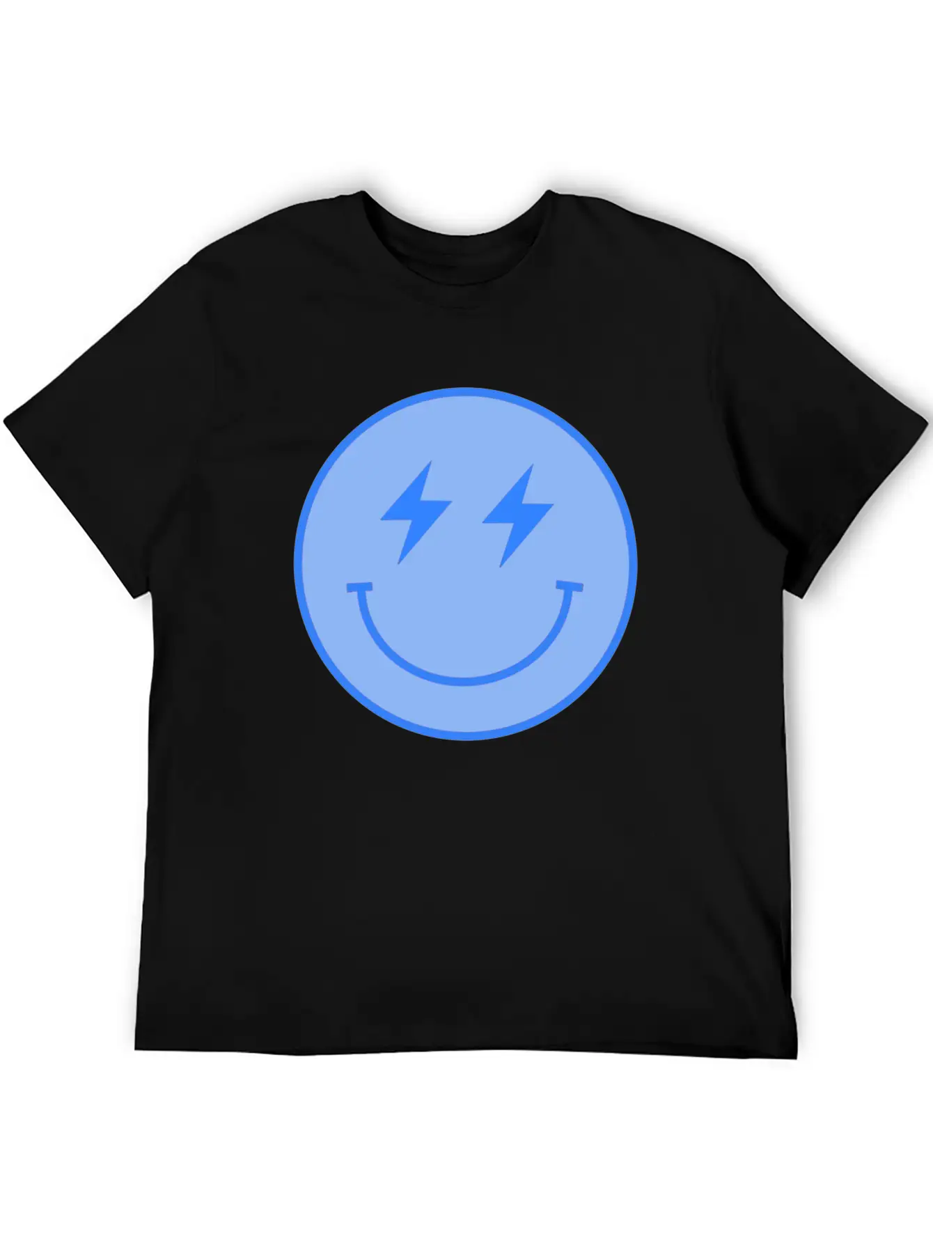 Lightning Blue Unisex Casual T-Shirt – Clean Design For Daily Comfort