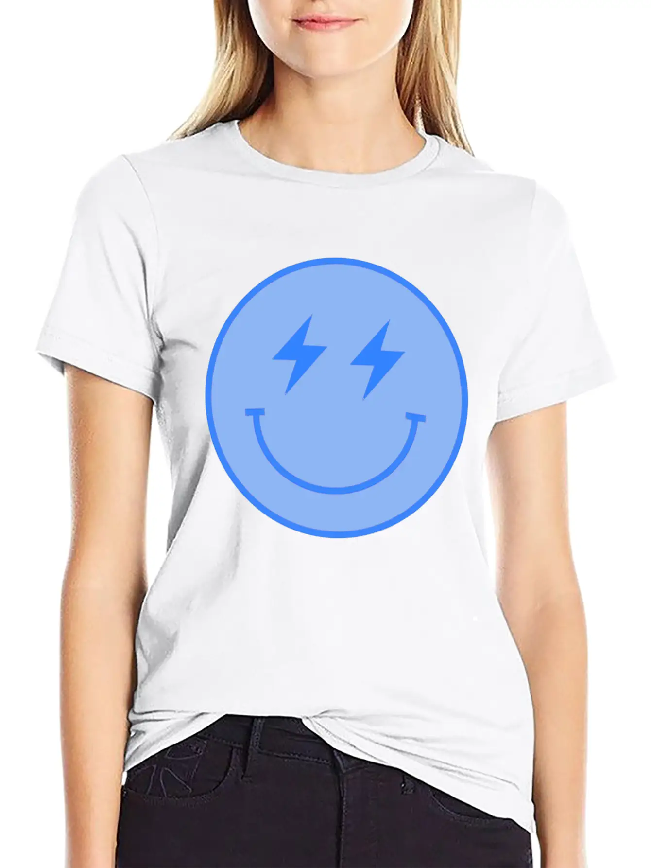 Lightning Blue Unisex Casual T-Shirt – Clean Design For Daily Comfort