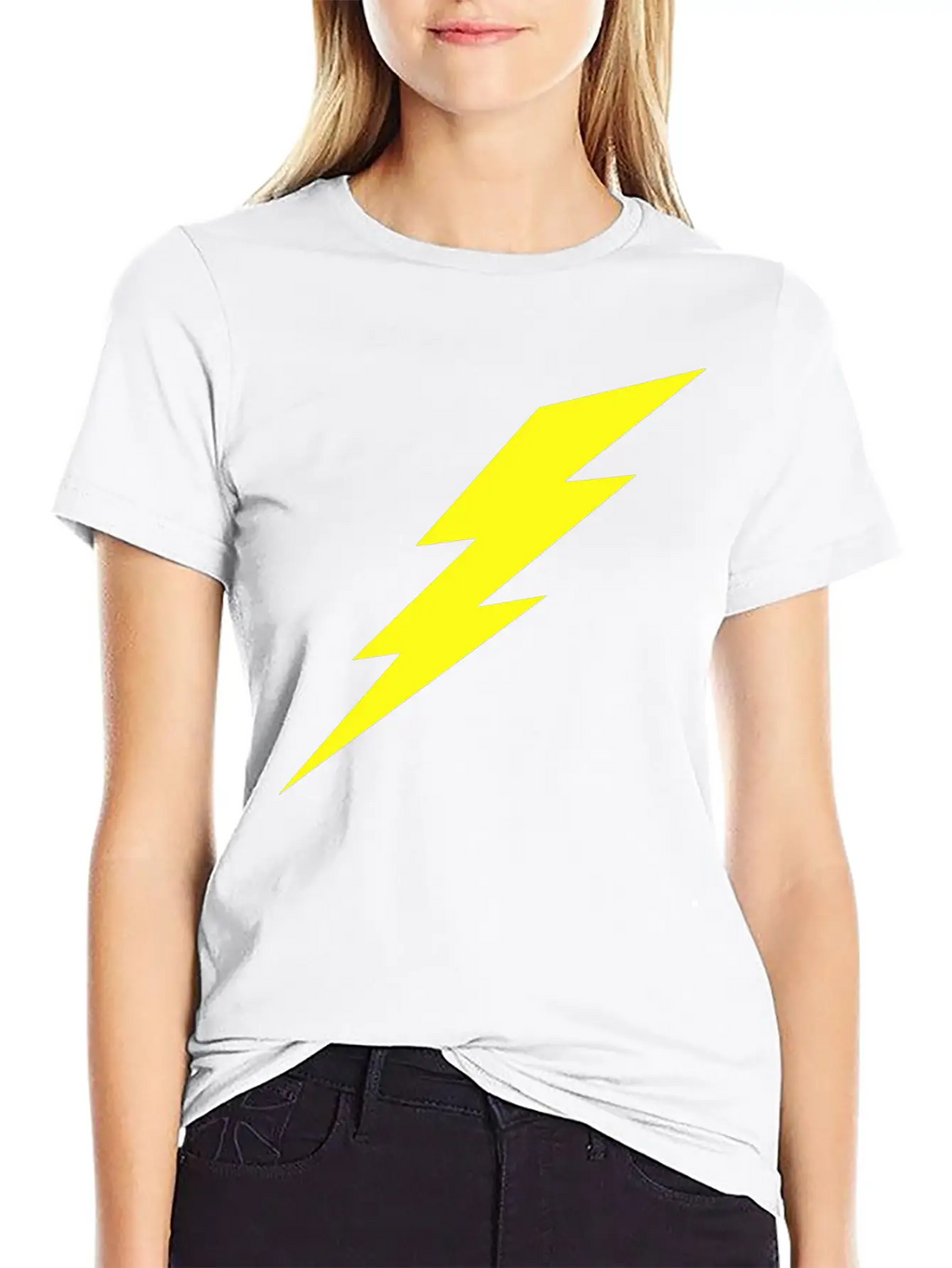 Lightning Bolt Breathable Soft Cotton T-Shirt – Timeless Casual Look