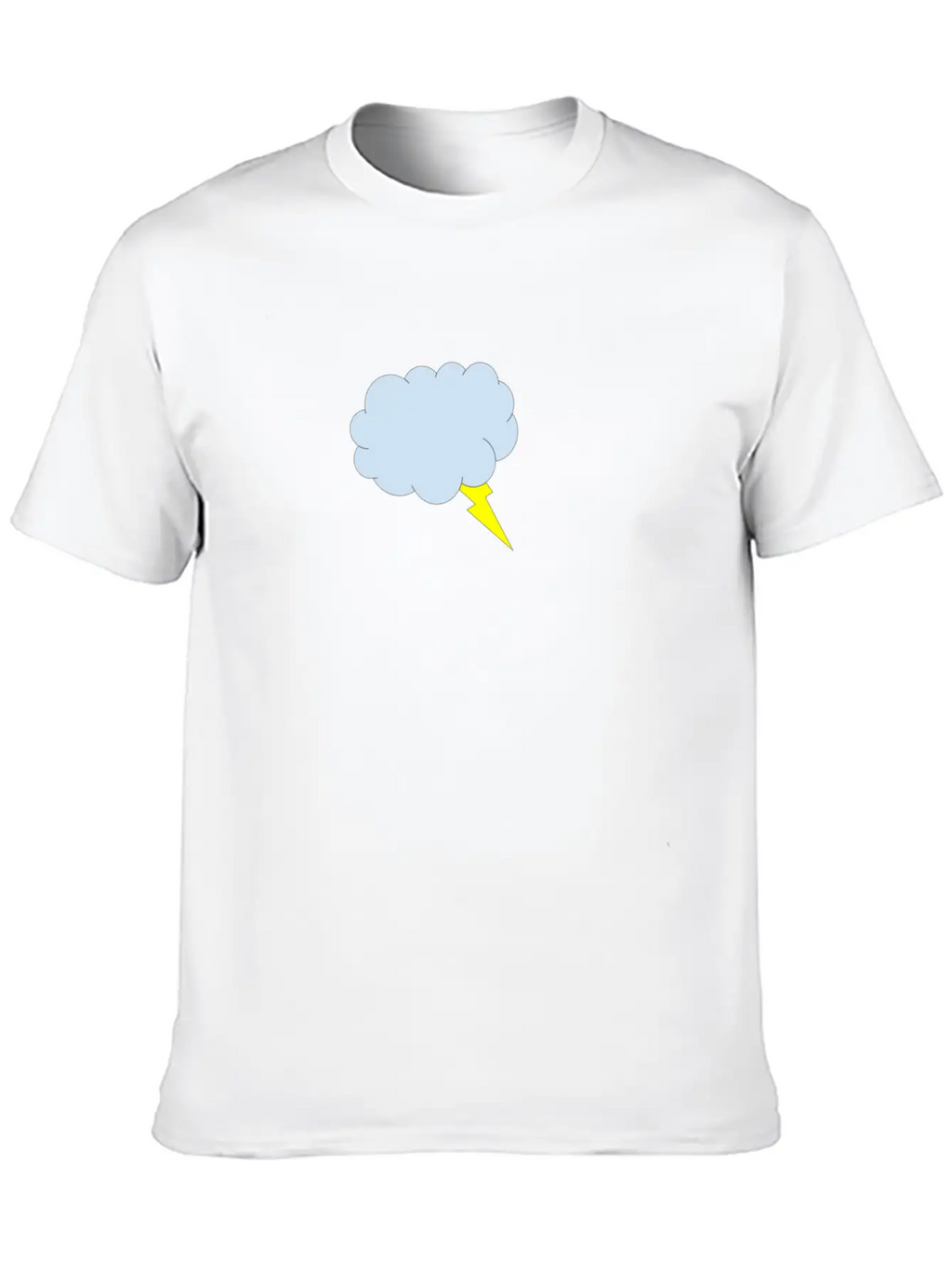 Lightning Cloud Breathable Soft Cotton T-Shirt – Timeless Casual Look