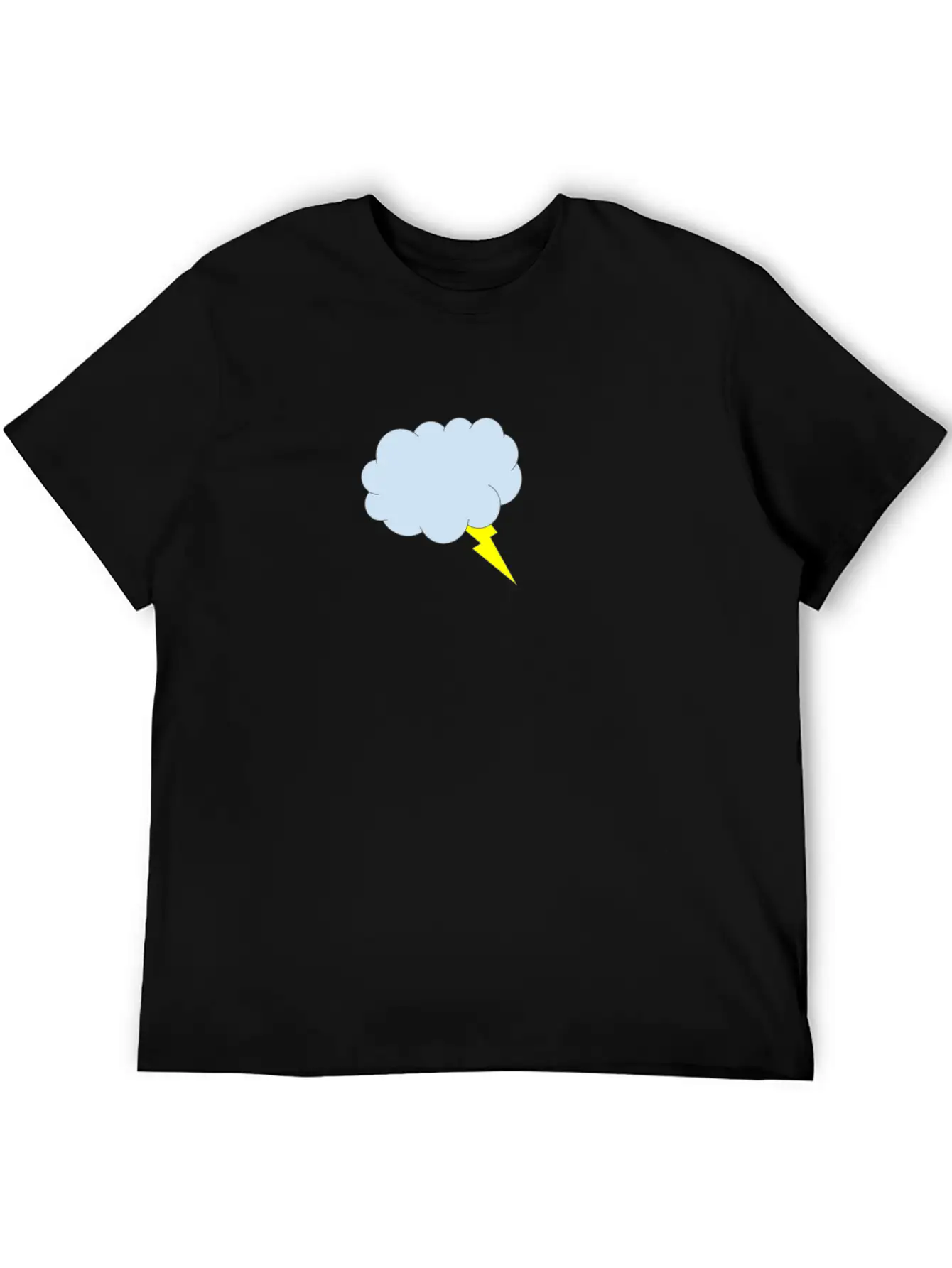Lightning Cloud Breathable Soft Cotton T-Shirt – Timeless Casual Look