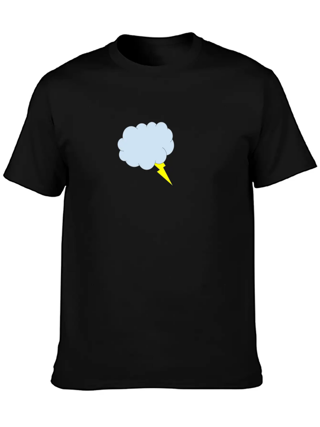 Lightning Cloud Breathable Soft Cotton T-Shirt – Timeless Casual Look
