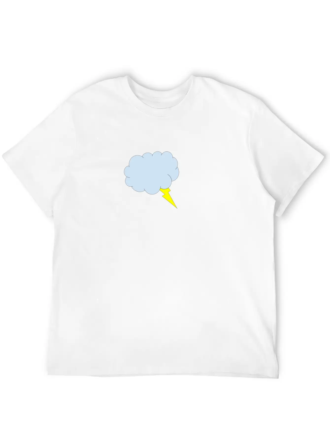 Lightning Cloud Breathable Soft Cotton T-Shirt – Timeless Casual Look