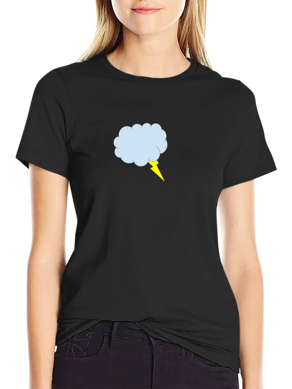 Lightning Cloud Breathable Soft Cotton T-Shirt – Timeless Casual Look