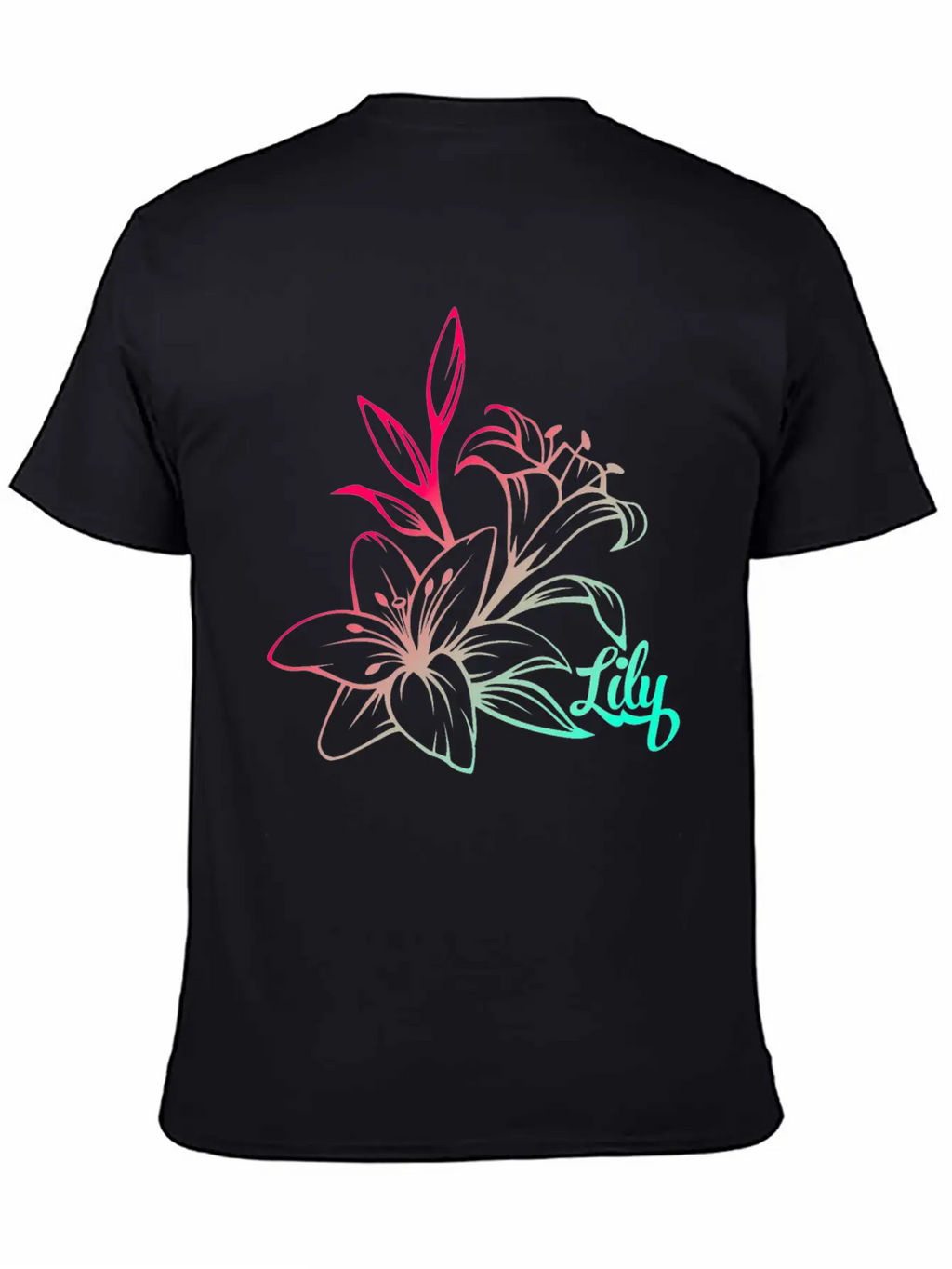 Lilie Blossom Plant Basic Graphic T-Shirt – Daily Comfort In Soft Cotton