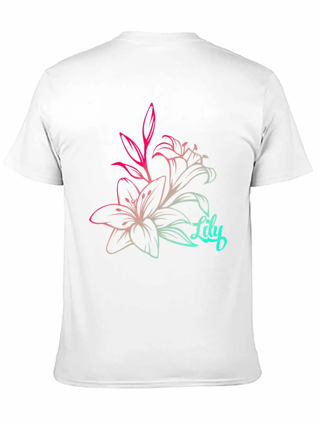 Lilie Blossom Plant Basic Graphic T-Shirt – Daily Comfort In Soft Cotton