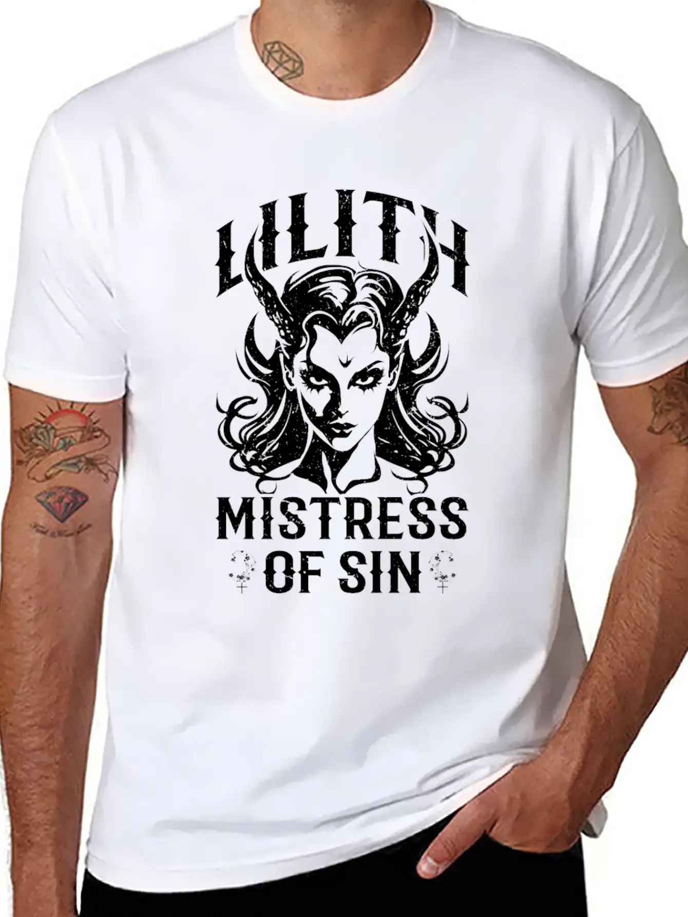 Lilith Demon Gothic Mythology Folklore Satanic Classic Cotton Tee – Unisex Comfort For Any Season