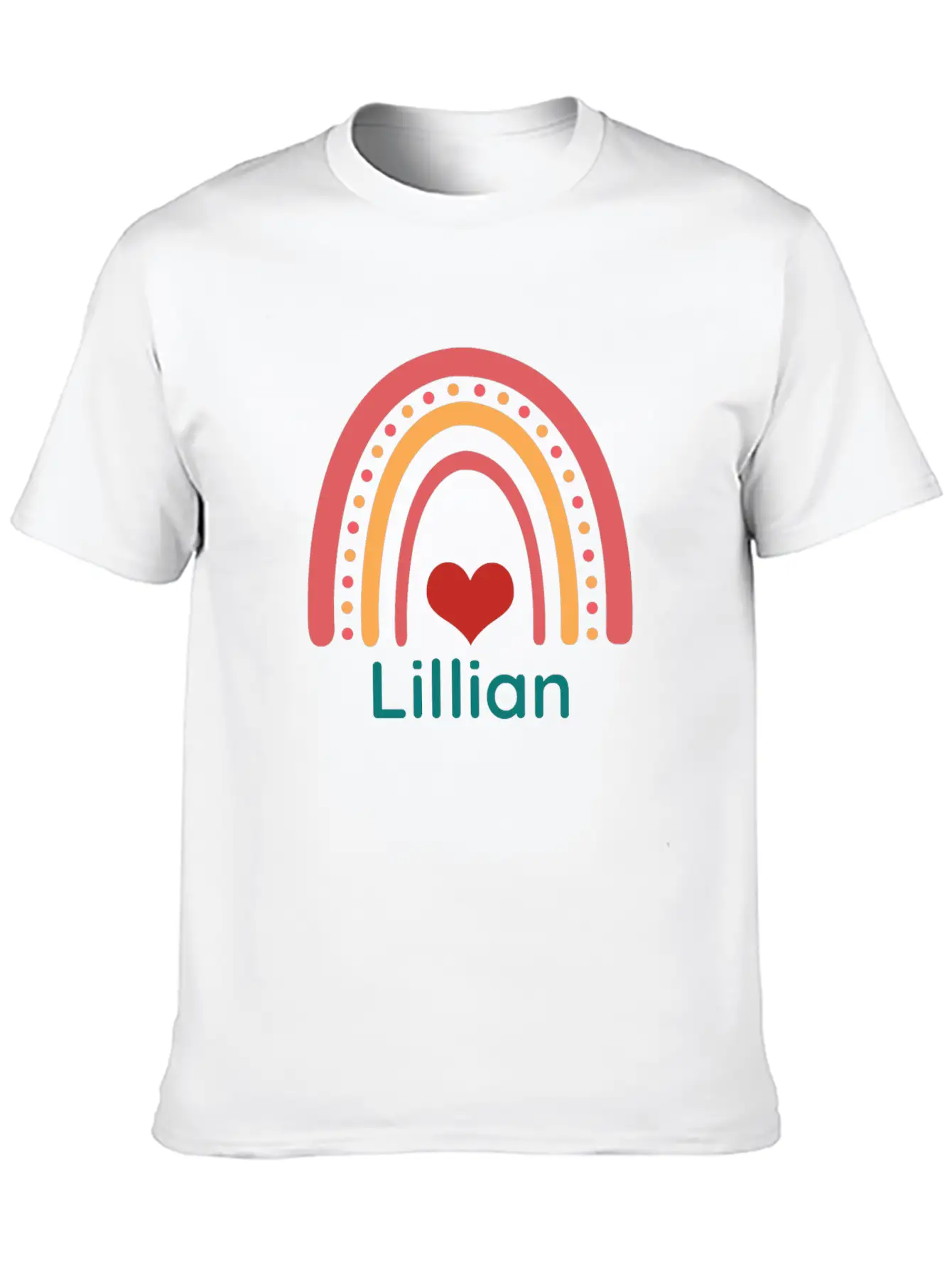 Lillian Vintage Boho Rainbow Classic Cotton Tee – Unisex Comfort For Any Season