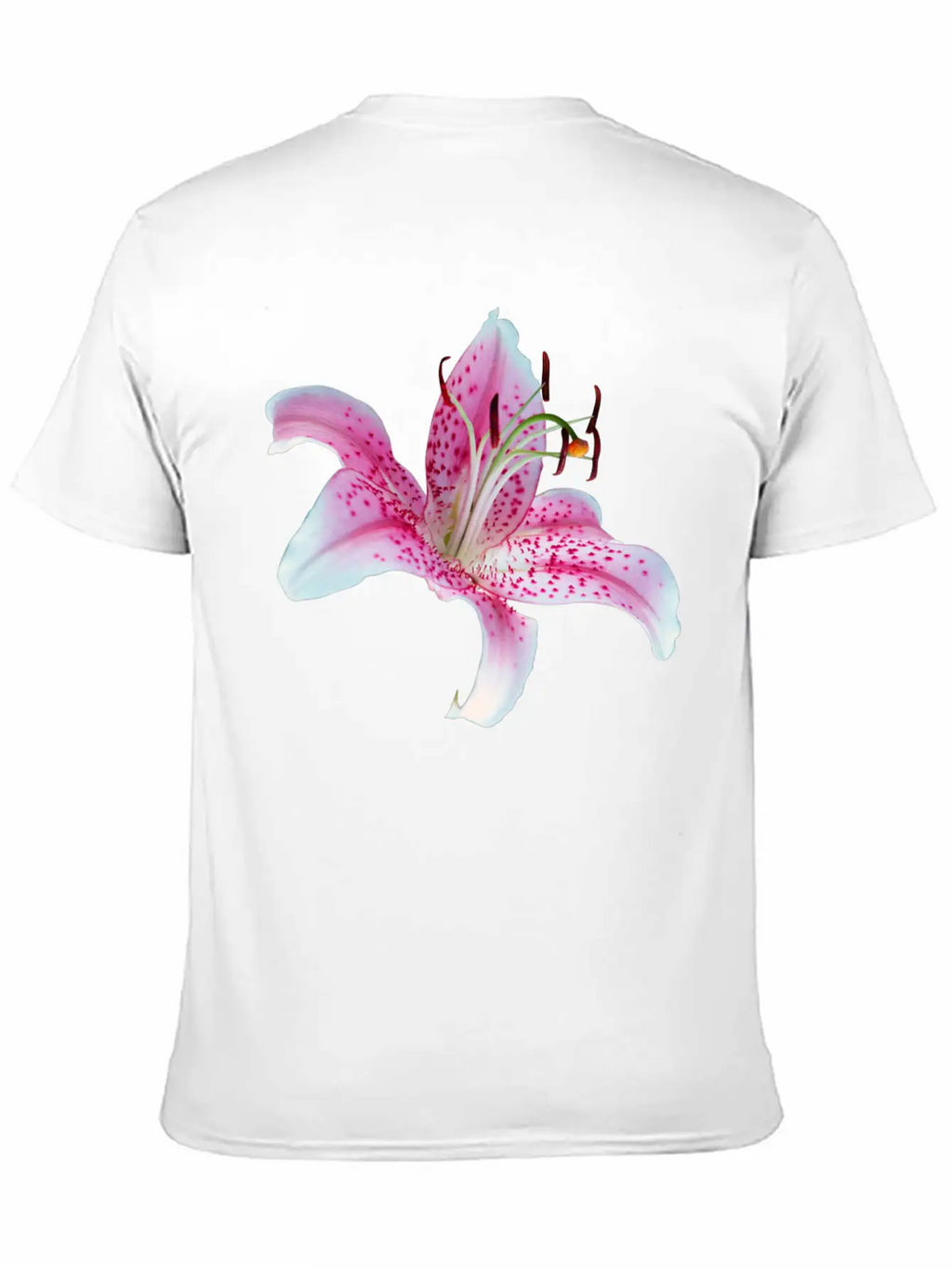 Lilly Flower Orchid Relaxed Everyday Tee – Lightweight And Durable Cotton