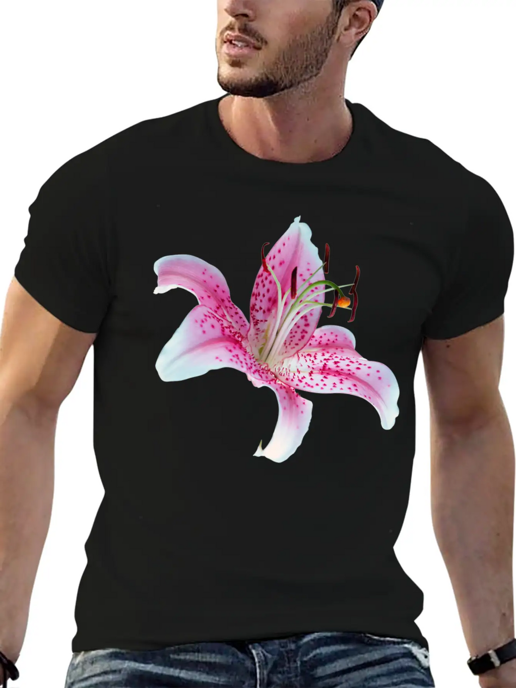 Lilly Flower Orchid Relaxed Everyday Tee – Lightweight And Durable Cotton
