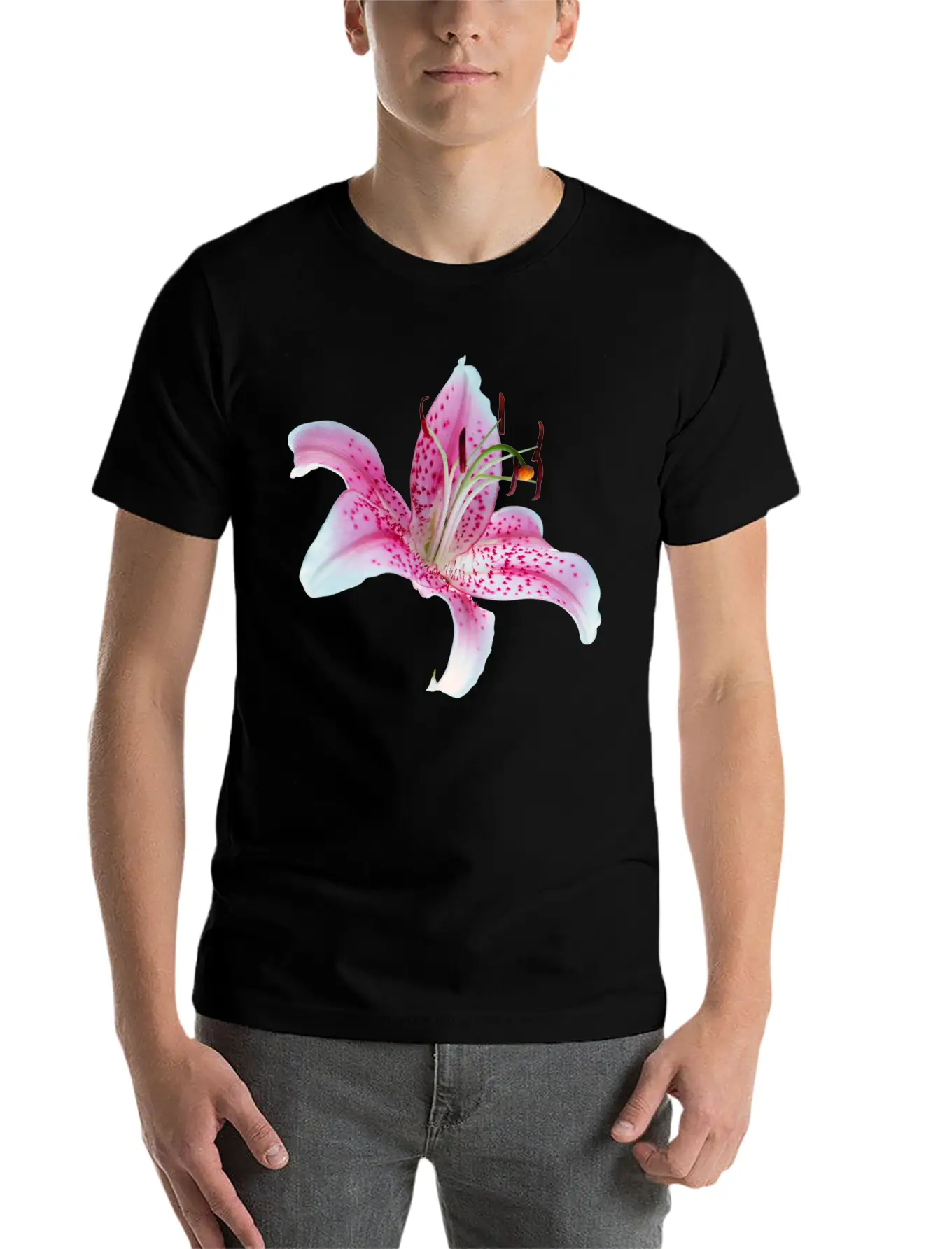 Lilly Flower Orchid Relaxed Everyday Tee – Lightweight And Durable Cotton