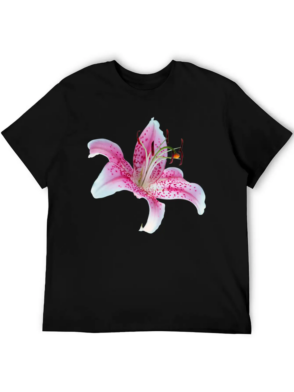 Lilly Flower Orchid Relaxed Everyday Tee – Lightweight And Durable Cotton