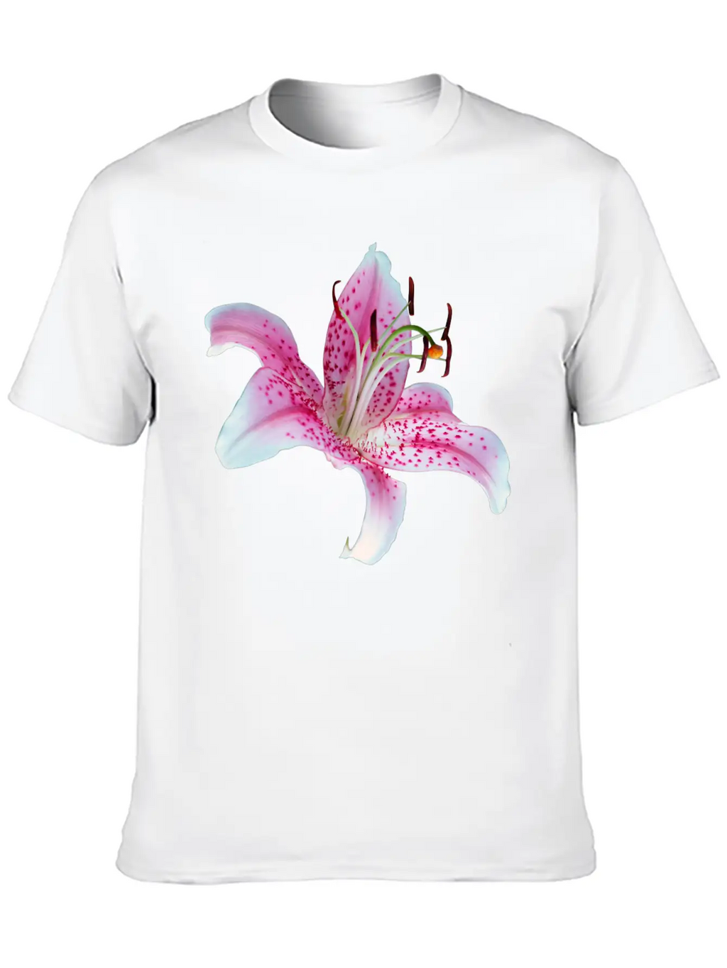 Lilly Flower Orchid Relaxed Everyday Tee – Lightweight And Durable Cotton
