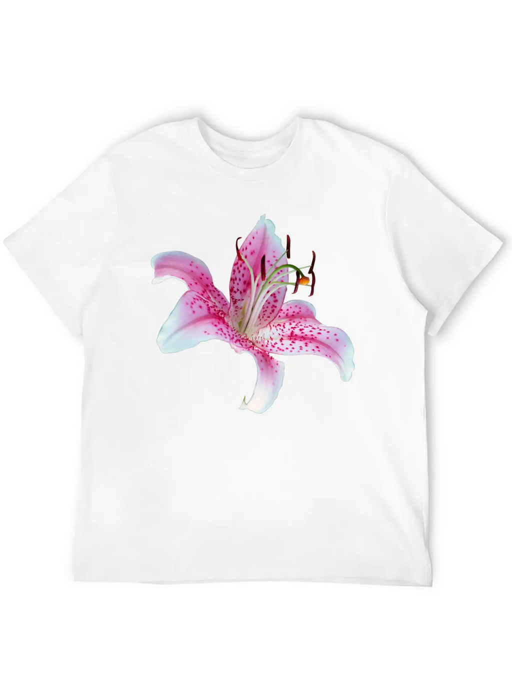Lilly Flower Orchid Relaxed Everyday Tee – Lightweight And Durable Cotton