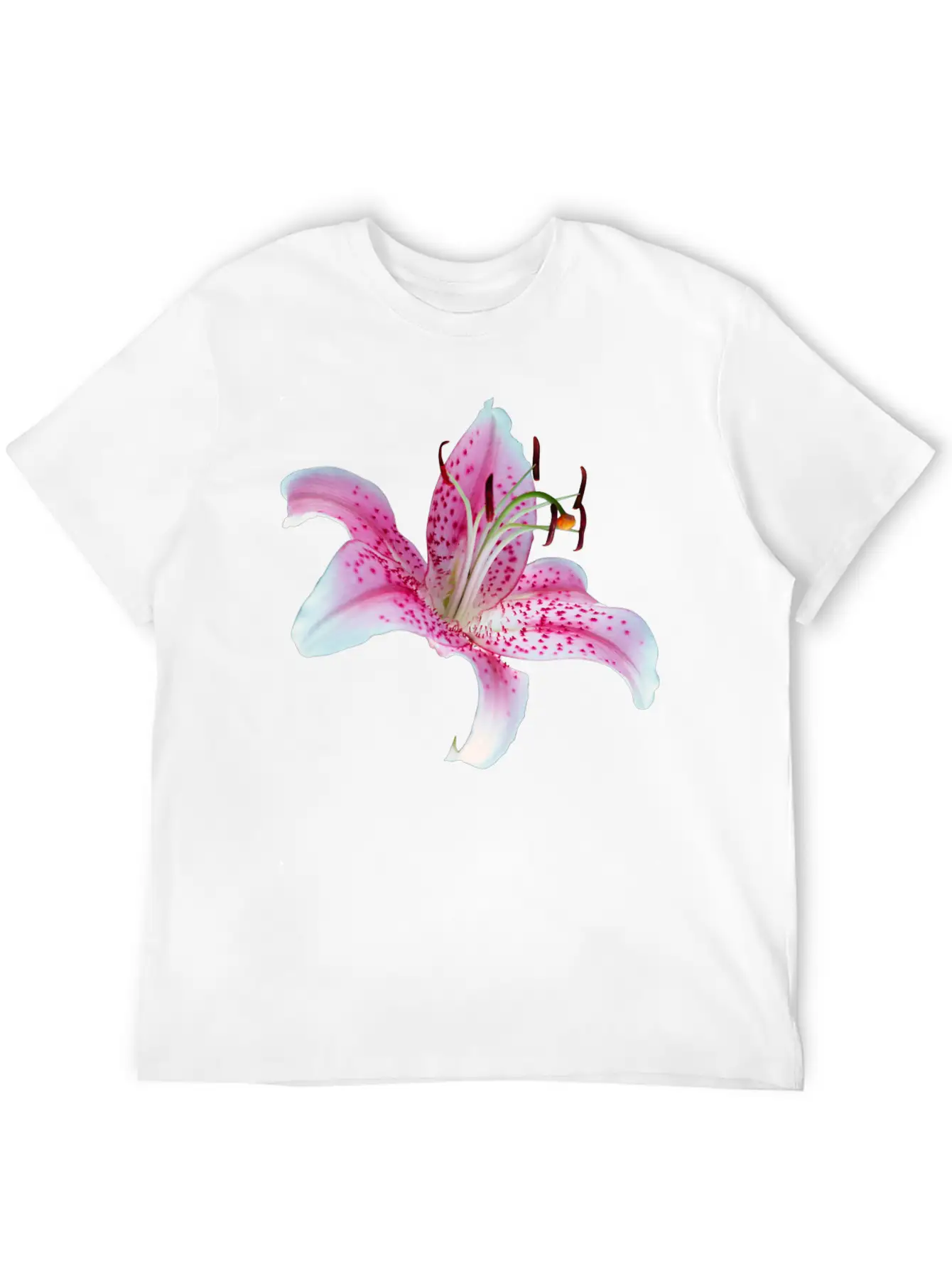 Lilly Flower Orchid Relaxed Everyday Tee – Lightweight And Durable Cotton