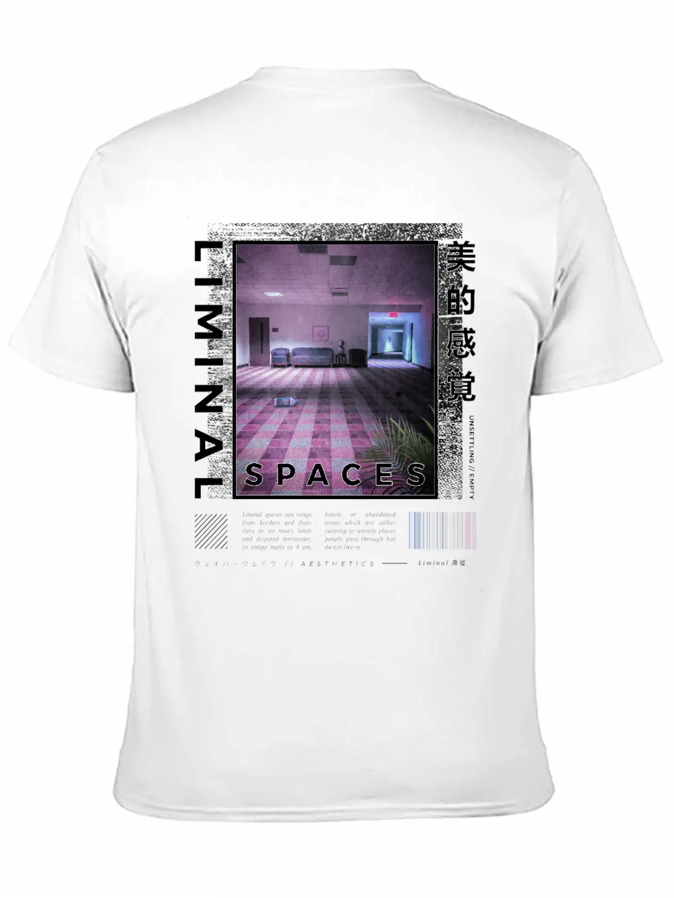 Liminal Spaces Retro 80s & 90s Aesthetic Vaporwave Basic Graphic T-Shirt – Daily Comfort In Soft Cotton