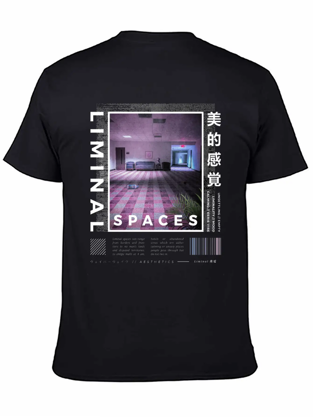 Liminal Spaces Retro 80s & 90s Aesthetic Vaporwave Basic Graphic T-Shirt – Daily Comfort In Soft Cotton