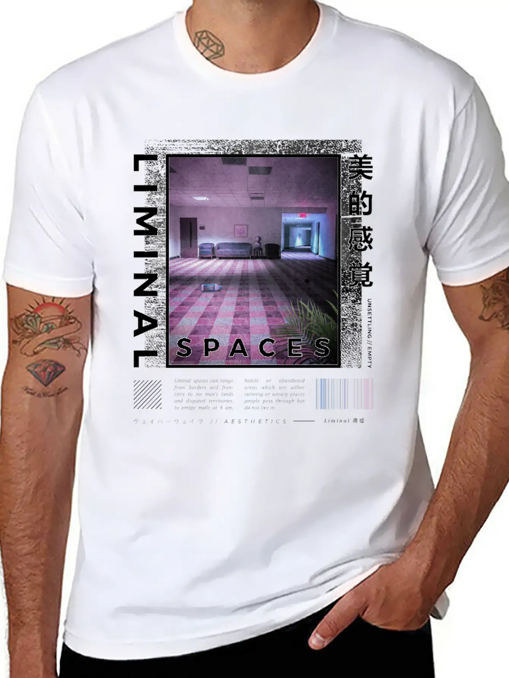 Liminal Spaces Retro 80s & 90s Aesthetic Vaporwave Basic Graphic T-Shirt – Daily Comfort In Soft Cotton