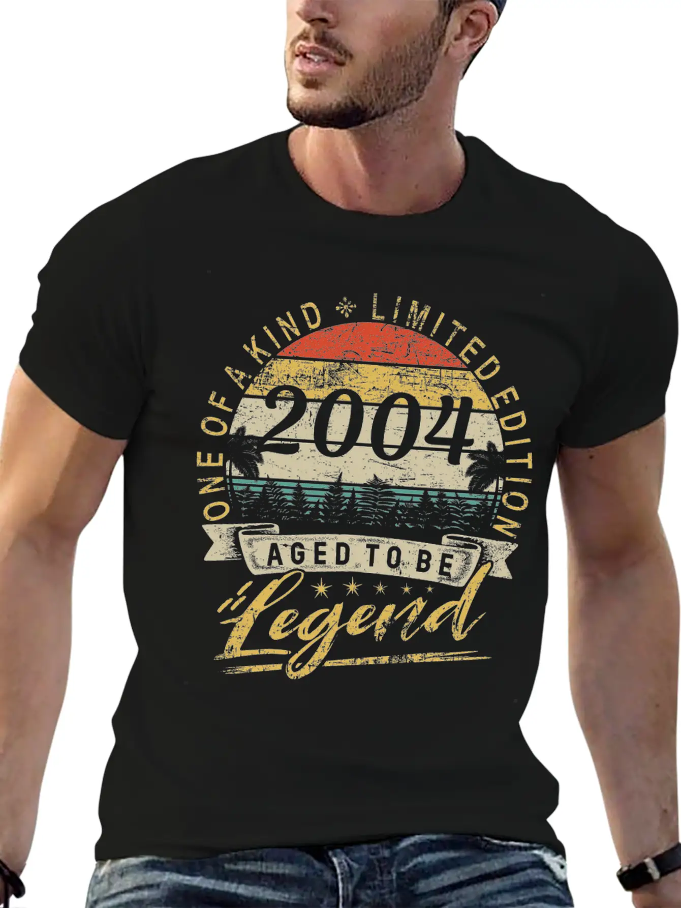 Limited Edition Year 2004 Birthday Retro Stylish Everyday T-Shirt – Unisex Basic Cotton Tee