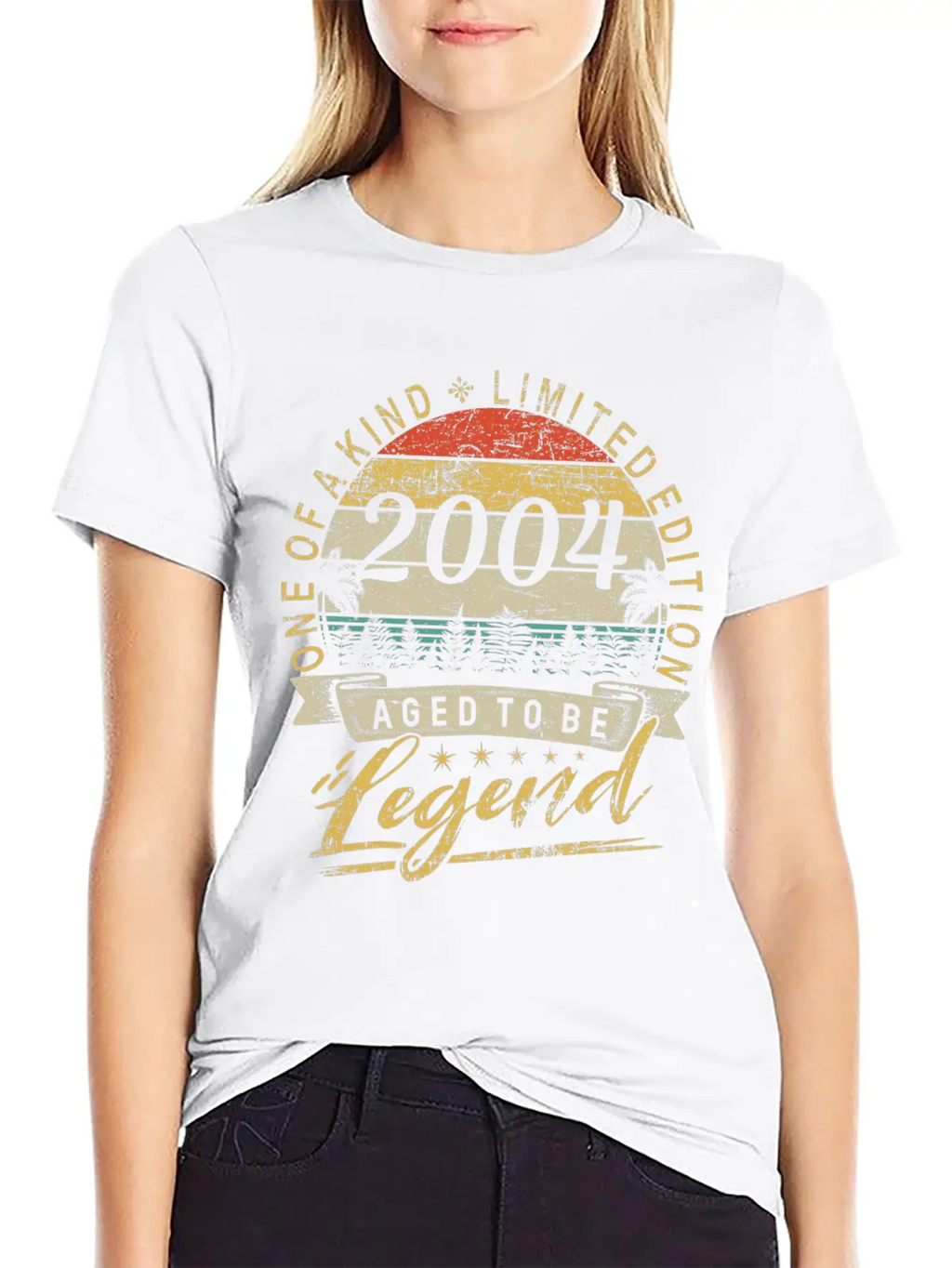 Limited Edition Year 2004 Birthday Retro Stylish Everyday T-Shirt – Unisex Basic Cotton Tee