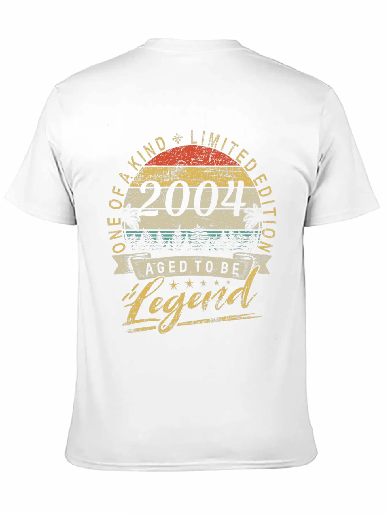 Limited Edition Year 2004 Birthday Retro Stylish Everyday T-Shirt – Unisex Basic Cotton Tee