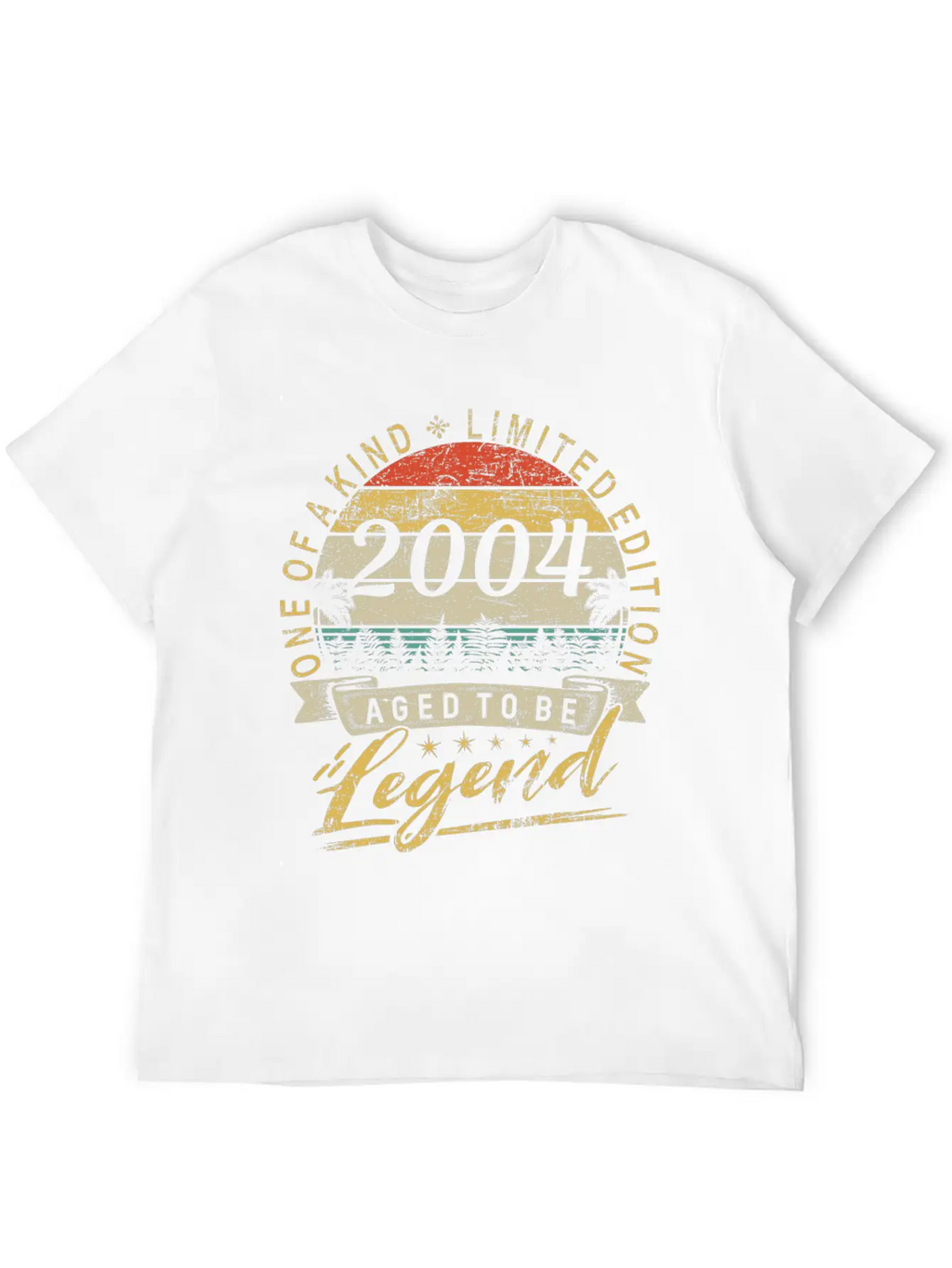 Limited Edition Year 2004 Birthday Retro Stylish Everyday T-Shirt – Unisex Basic Cotton Tee