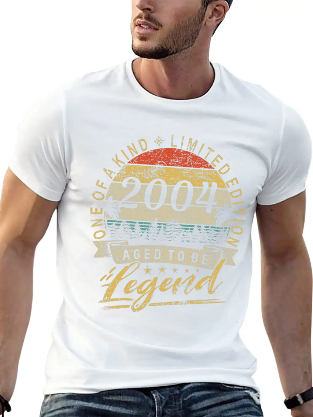 Limited Edition Year 2004 Birthday Retro Stylish Everyday T-Shirt – Unisex Basic Cotton Tee