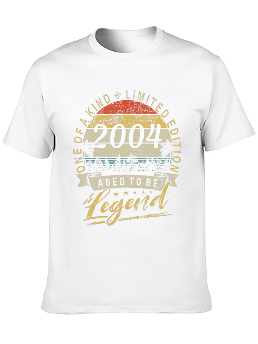 Limited Edition Year 2004 Birthday Retro Stylish Everyday T-Shirt – Unisex Basic Cotton Tee