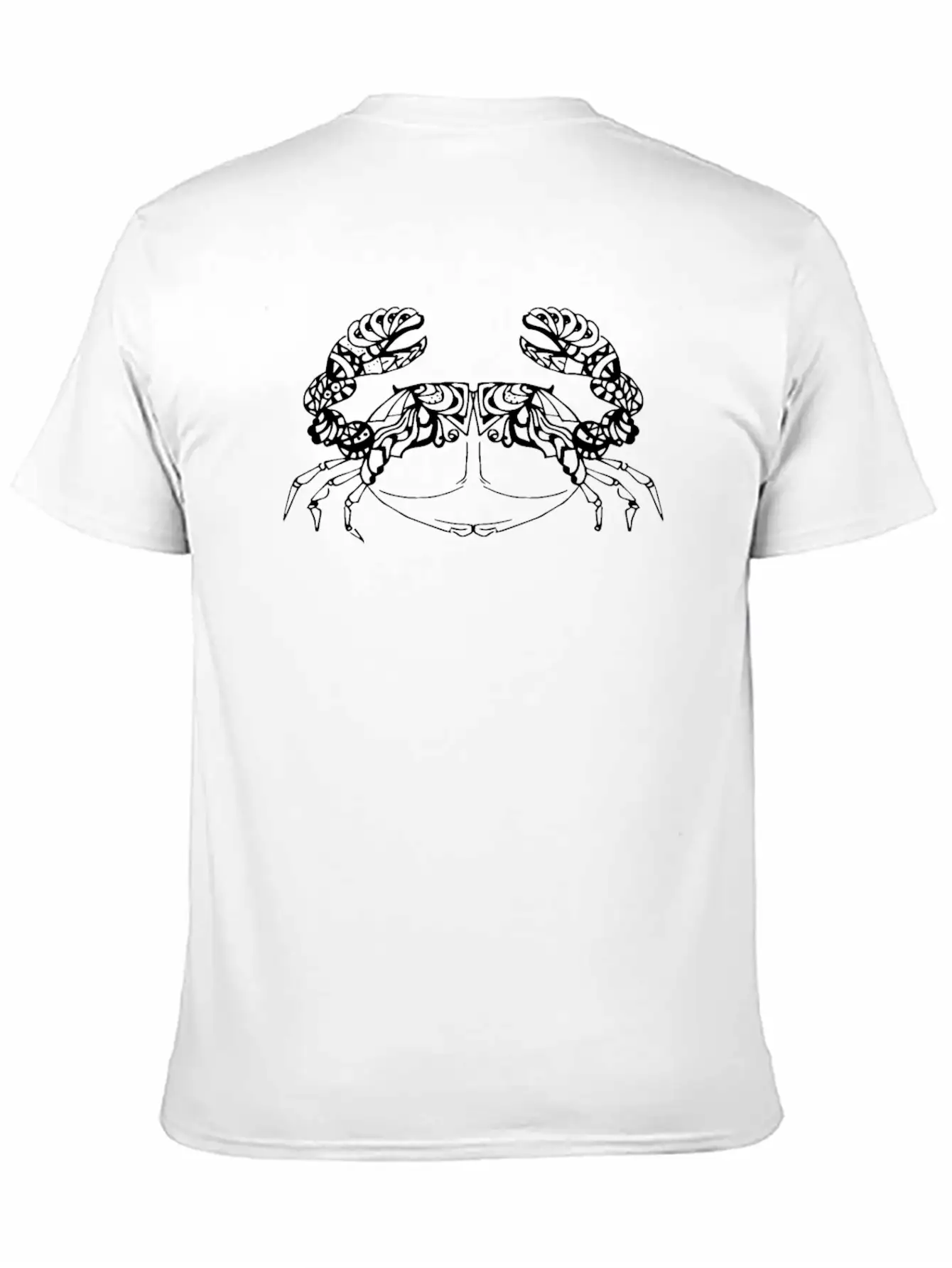 Line Art Mandala Crab Gift Relaxed Everyday Tee – Lightweight And Durable Cotton