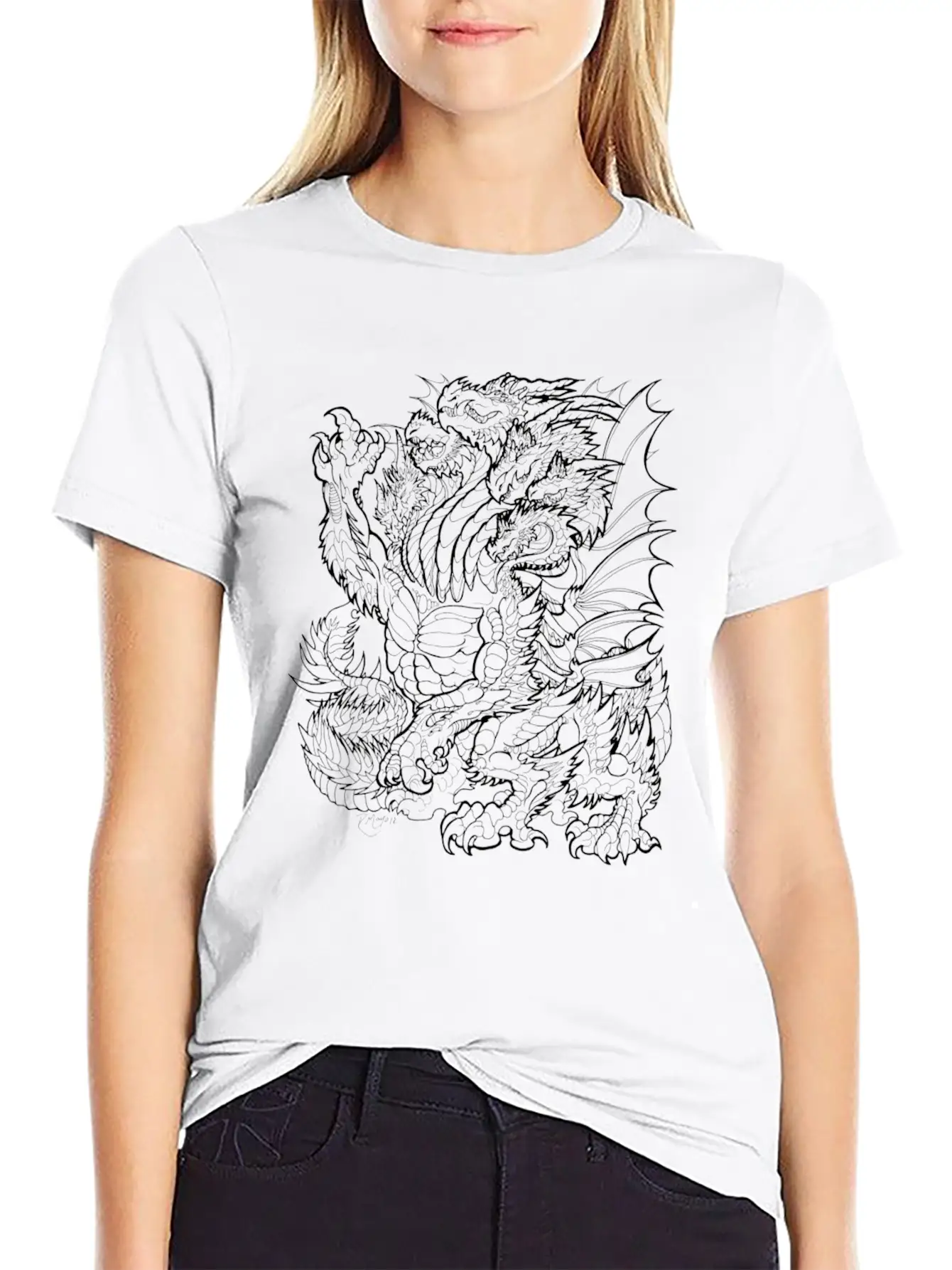 Line Art Stylish Everyday T-Shirt – Unisex Basic Cotton Tee