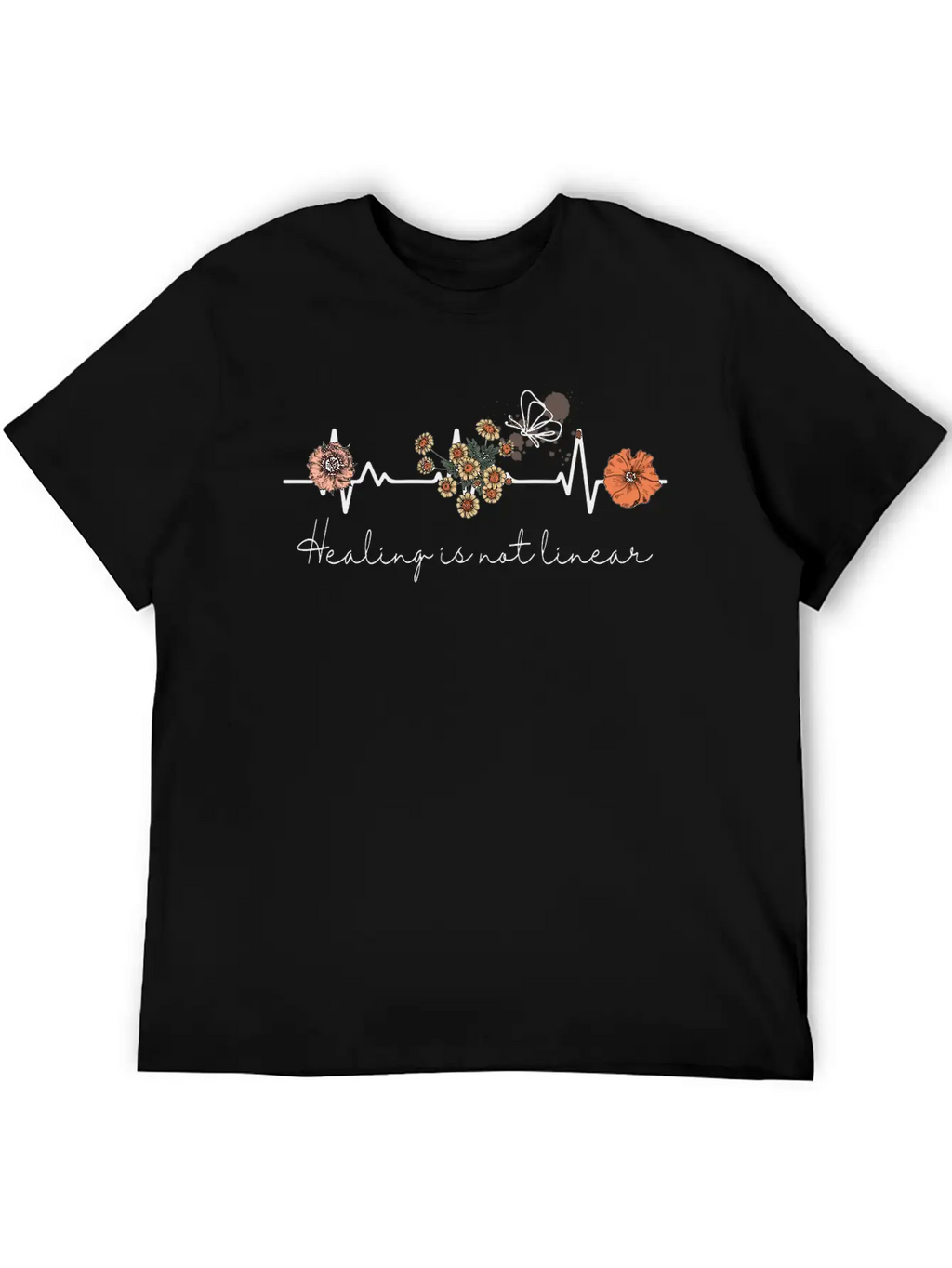 Linear Is Not Linear Mental Health Quotes Classic Cotton Tee – Unisex Comfort For Any Season