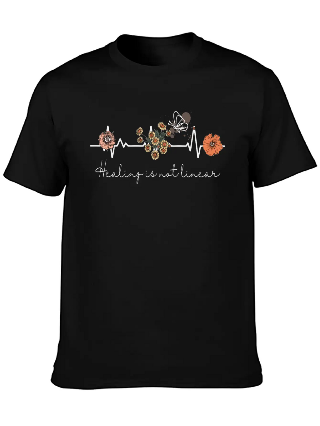 Linear Is Not Linear Mental Health Quotes Classic Cotton Tee – Unisex Comfort For Any Season