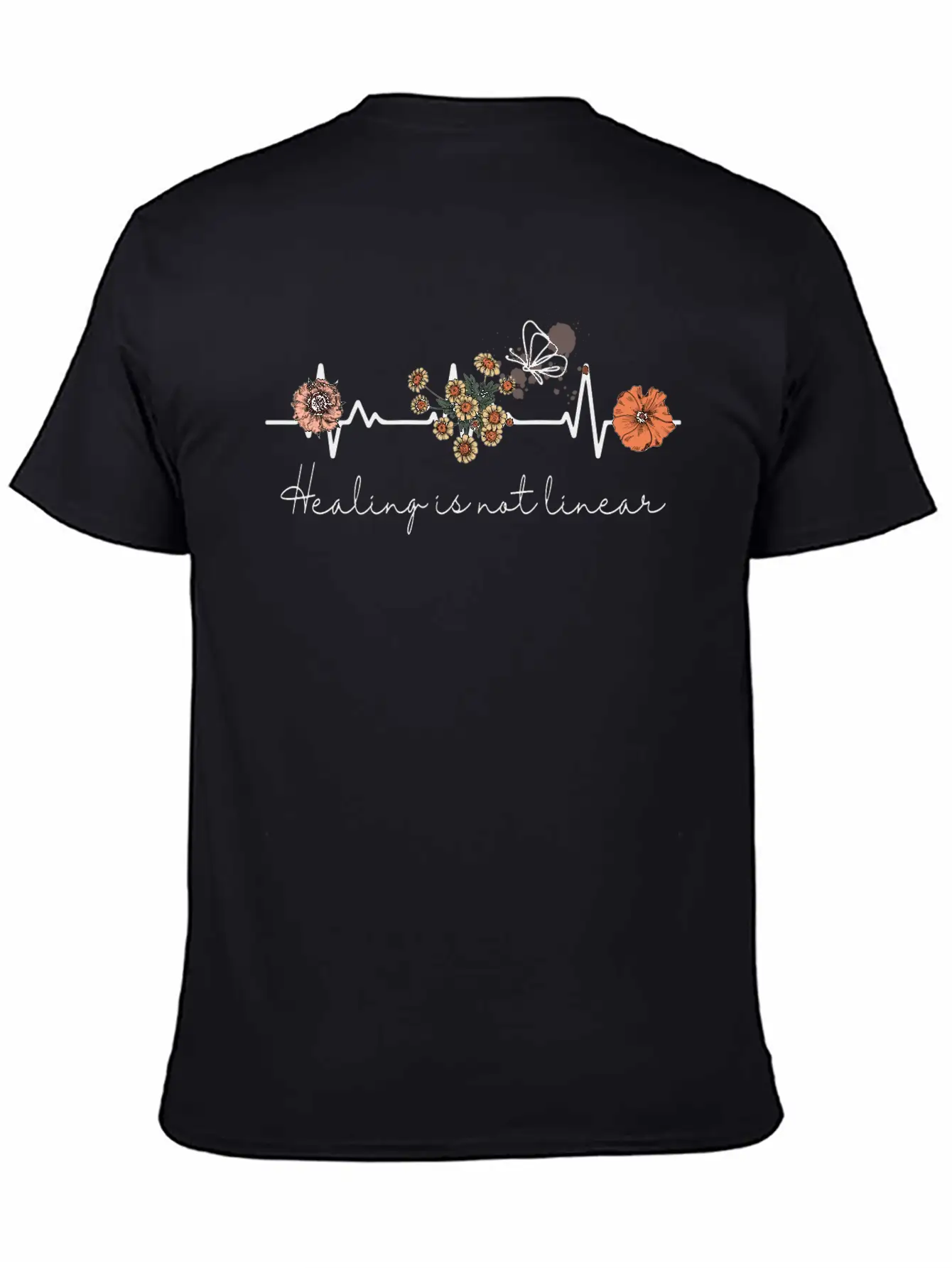 Linear Is Not Linear Mental Health Quotes Classic Cotton Tee – Unisex Comfort For Any Season