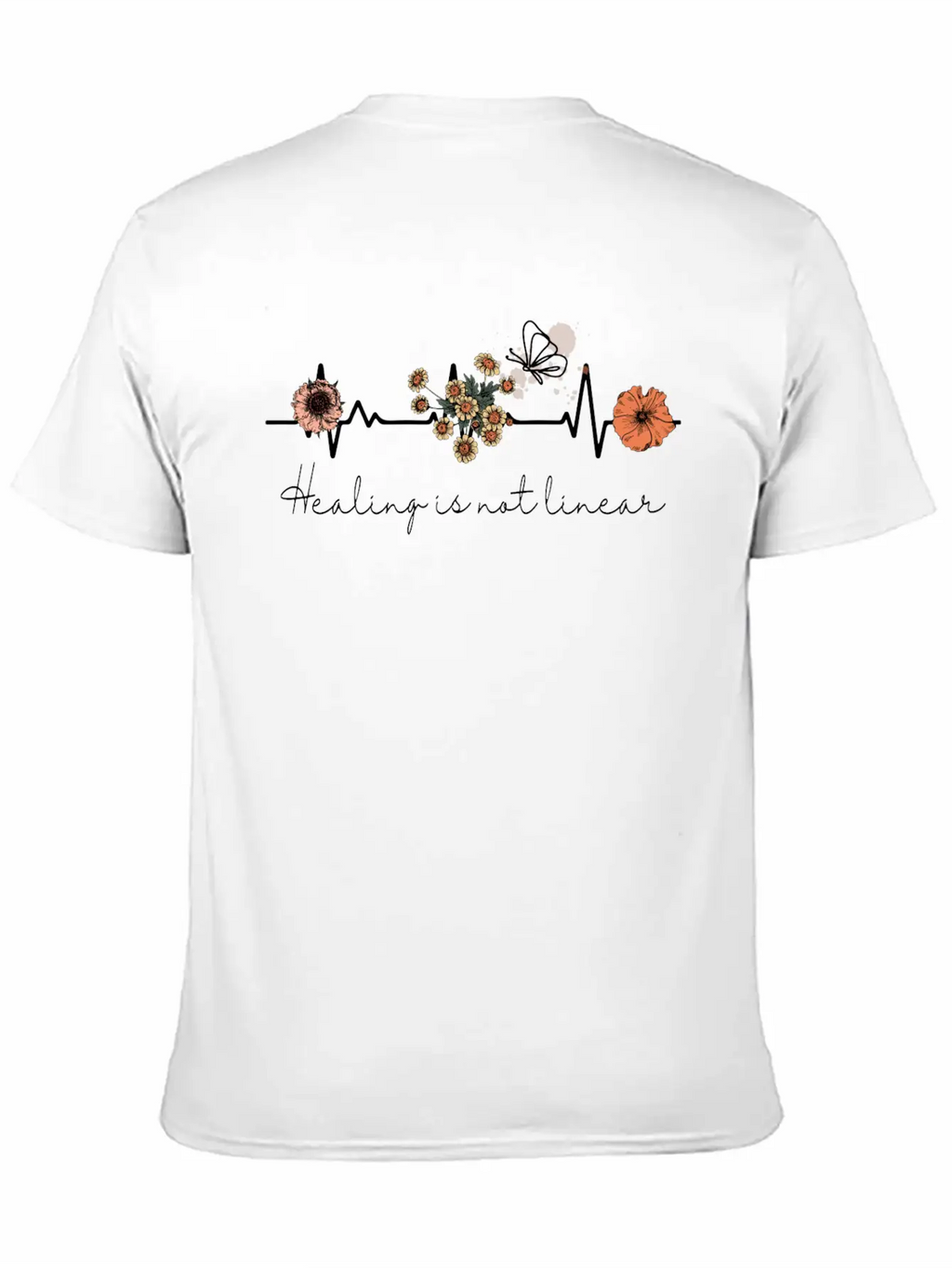 Linear Is Not Linear Mental Health Quotes Classic Cotton Tee – Unisex Comfort For Any Season
