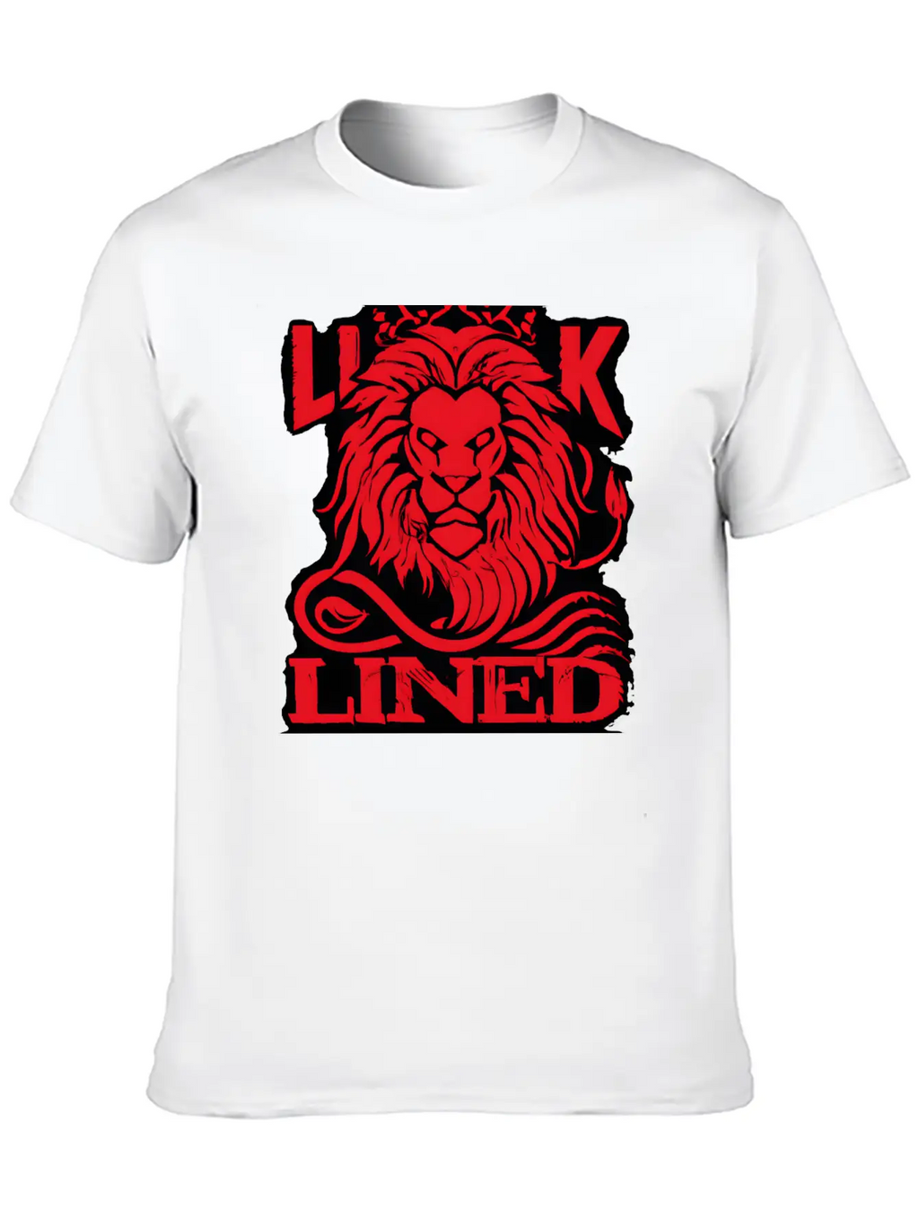 LINED LION Relaxed Everyday Tee – Lightweight And Durable Cotton