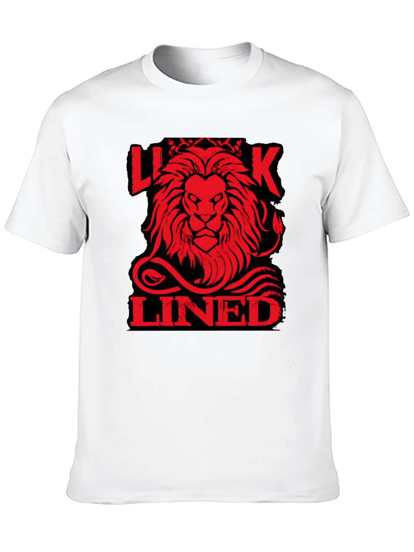LINED LION Relaxed Everyday Tee – Lightweight And Durable Cotton