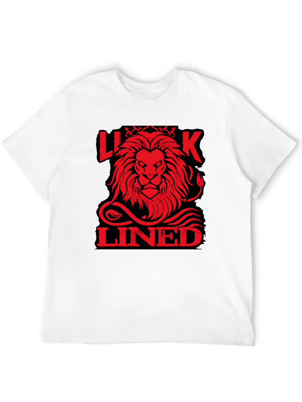 LINED LION Relaxed Everyday Tee – Lightweight And Durable Cotton