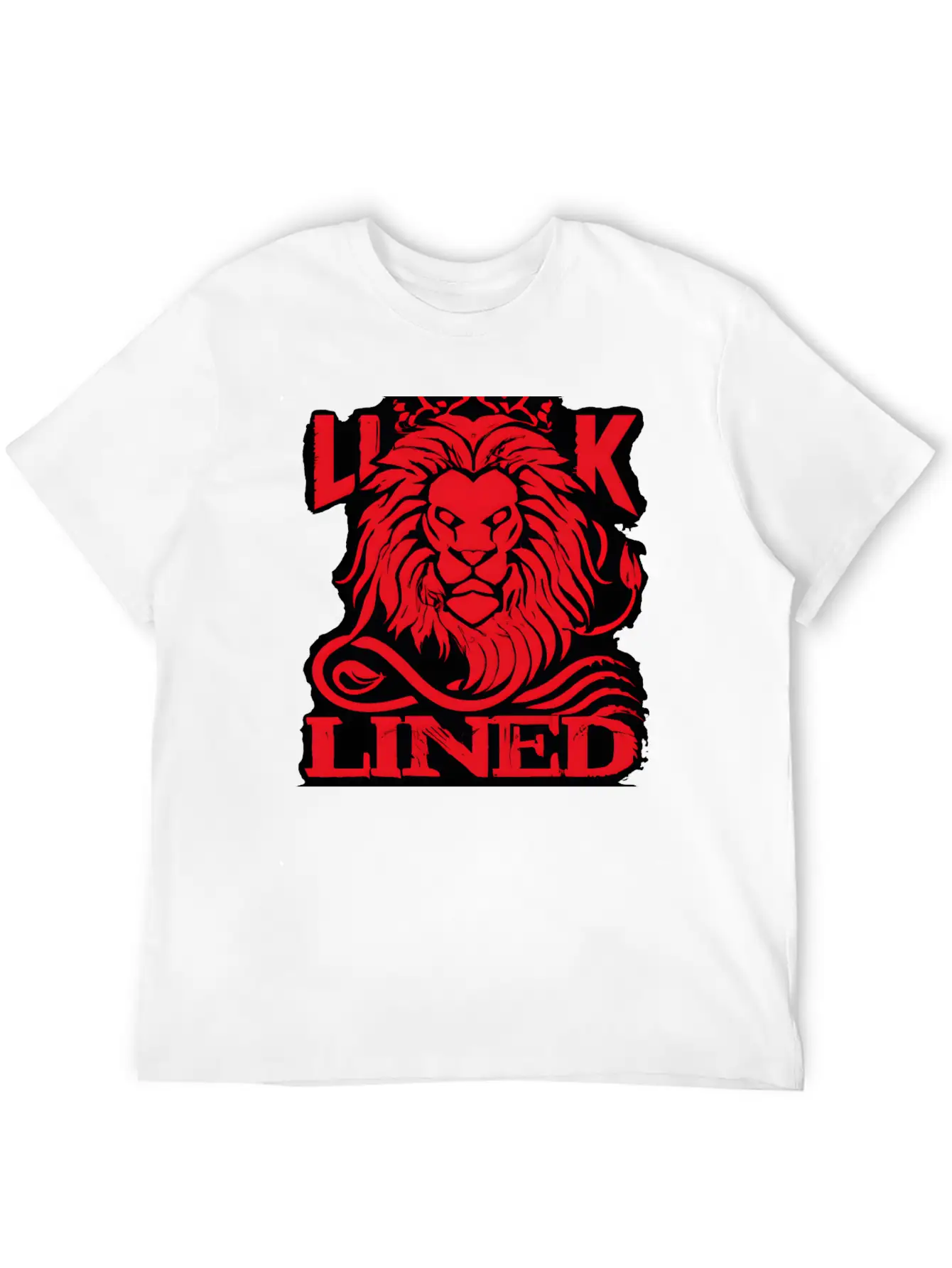 LINED LION Relaxed Everyday Tee – Lightweight And Durable Cotton