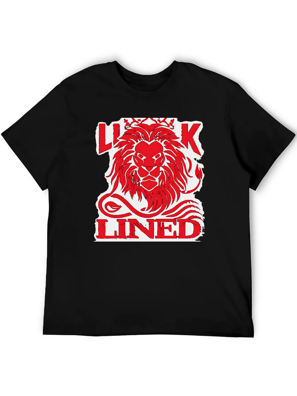 LINED LION Relaxed Everyday Tee – Lightweight And Durable Cotton