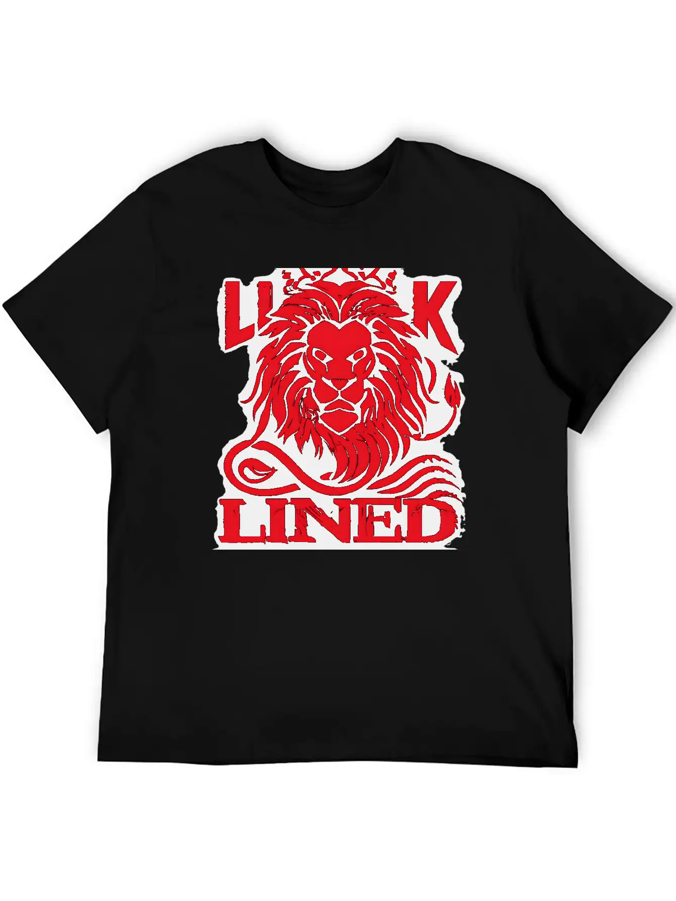 LINED LION Relaxed Everyday Tee – Lightweight And Durable Cotton